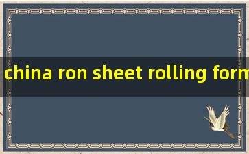 china ron sheet rolling forming machine